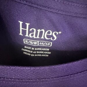 Hanes Deep Purple Crewneck Tee